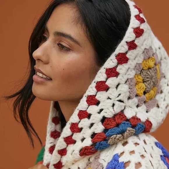 Anthropologie Crochet Granny Square Cardigan - Picture 4 of 6